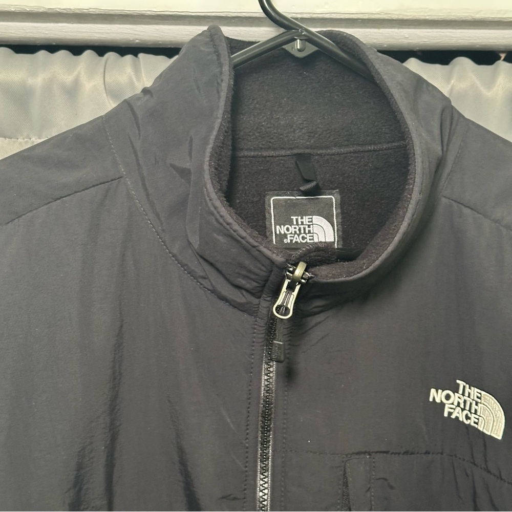 The North Face Black Gray Polartec Amyn Fleece Jacket Full-Length Zipper 2XL - Picture 5 of 12
